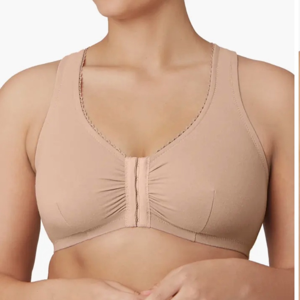 GLAMORISE Front Close Cotton Blend T-Back Comfort Bra ❤️NWT IN STORES❤️